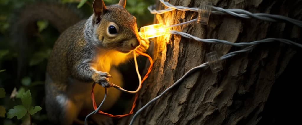 How to Stop Squirrels from Chewing Outdoor Lights